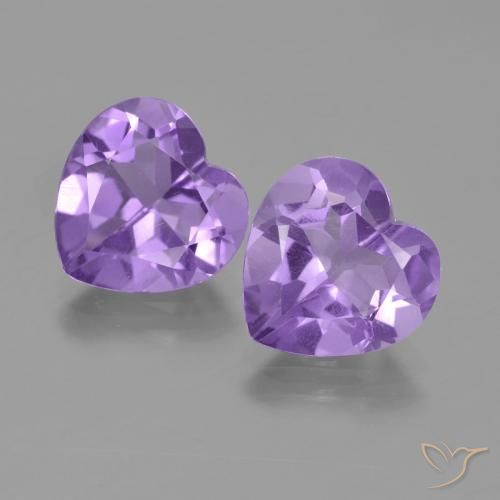 5.51 ct Heart Cut Amethyst, 9.7 x 9.9 mm From Brazil, Photo A