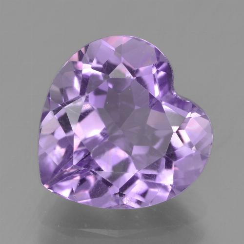 Deep Violet Amethyst Gem - 3.1ct Heart Facet (ID: 455095)