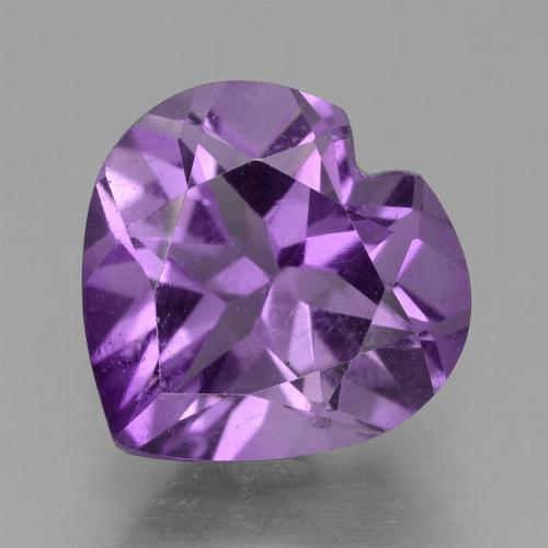 Améthyste Violet heart facet 2,83 ct du Brésil, dimension 9,8 x 9,9mm, pierre gemme naturelle Non traité, pureté VS, 1 pièce Améthyste de couleur Violet rosé foncé, dureté Mohs de 7 convient aux bijoux de tous les jours, pierre de sagesse, Pierre de naissance de février, Photo A