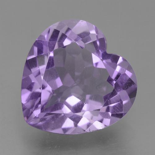 Deep Violet Hue Amethyst Gem - 2.9ct Heart Facet (ID: 455218)
