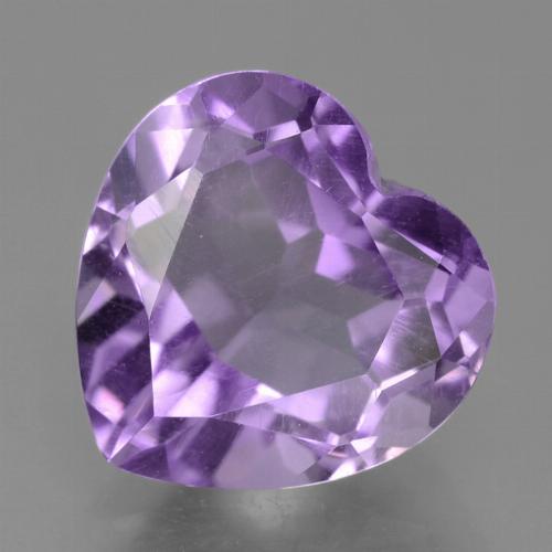 Améthyste Violet heart facet du Brésil, 10 x 10,1mm, poids de 3,14 ct, pierre gemme naturelle Non traité de pureté VS, 1 pièce d'améthyste, couleur Violet moyen, dureté Mohs de 7 convient aux bijoux de tous les jours, pierre de sagesse, Pierre de l'esprit, Photo A