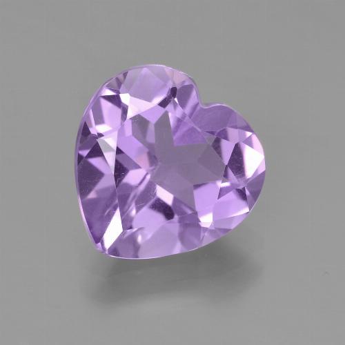 Améthyste Violet heart facet du Brésil, 10 x 10mm, poids de 2,88 ct, pierre gemme naturelle Non traité de pureté vvs-vs, 1 pièce d'améthyste, couleur Violet iris profond, dureté Mohs de 7 convient aux bijoux de tous les jours, pierre de sagesse, Débloque le chakra de la couronne, Photo A