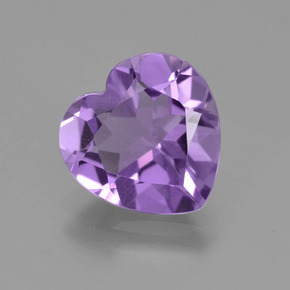 Violeta oscuro Amatista Gema - 2.8ct Forma de corazón (ID: 455340)