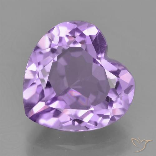 3.05ct Natural Pinkish Violet Amethyst, Heart, VVS-VS