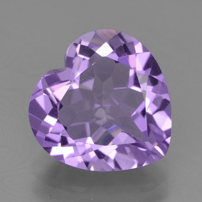 Deep Violet Hue Аметист Камень - 2.9ct Фасетная огранка формы Сердце (ID: 455456)