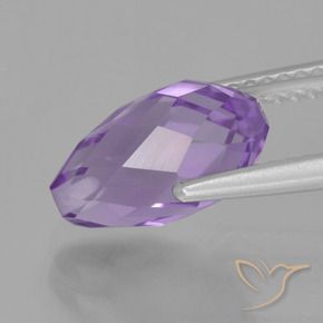 Amethyst Gemstone in 11.2 x 6 mm Size for Sale, Amethyst Stone in Medium Violet Color