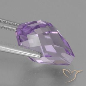 Amethyst Gemstone in 11.5 x 7.5 mm Size for Sale, Amethyst Stone in Light Pinkish Violet Color