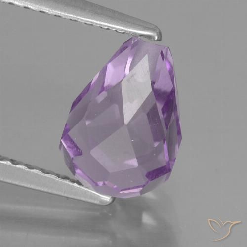Розовато-фиолетовый Аметист Камень - 2.1ct Бриолет с глухим отверстием (ID: 456865)