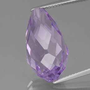 Medium Violet Amethyst Gem - 16.3ct Half-Drilled Briolette (ID: 456925)