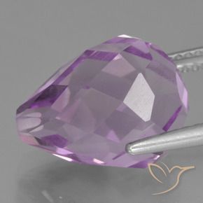 Amethyst Gemstone in 13.6 x 10.1 mm Size for Sale, Amethyst Stone in Pinkish Violet Color