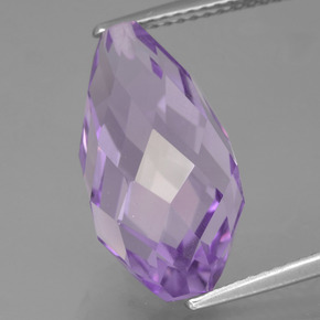Light Pinkish Violet Amethyst Gem - 9.2ct Half-Drilled Briolette (ID: 456986)