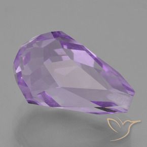 3.71 ct Violet Amethyst Stone, Natural Amethyst in Half-Drilled Briolette Shape for Sale