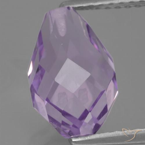 3.55ct Natural Medium Violet Amethyst, Briolette, VS