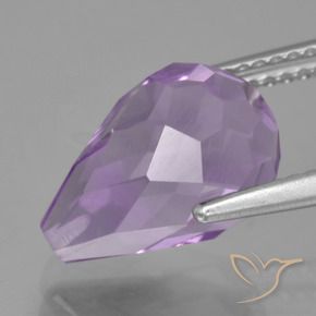 Amethyst Gemstone in 12.2 x 8.7 mm Size for Sale, Amethyst Stone in Medium Violet Color