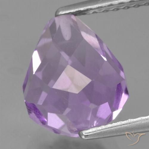 3.92ct Natural Medium Violet Amethyst, Briolette, VS