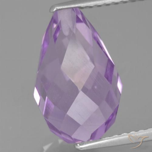 5.67ct Natural Iris Violet Amethyst, Briolette, VS