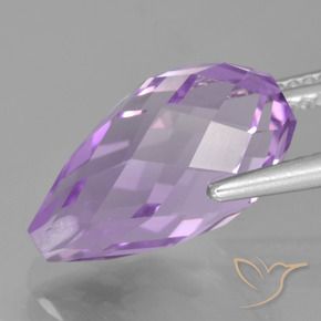 Amethyst Gemstone in 14.9 x 8.7 mm Size for Sale, Amethyst Stone in Pinkish Violet Color