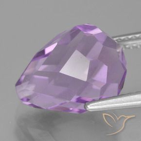 Amethyst Gemstone in 12 x 10 mm (calibrated) Size for Sale, Amethyst Stone in Pinkish Iris Violet Color