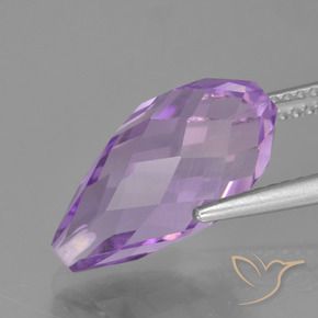 Amethyst Gemstone in 15.8 x 8.1 mm Size for Sale, Amethyst Stone in Purplish Violet Color
