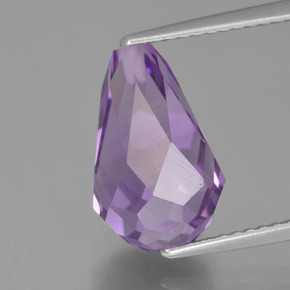 Medium Violet Аметист Камень - 5.1ct Бриолет с глухим отверстием (ID: 457129)