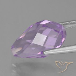 Amethyst Gemstone in 13.4 x 8.1 mm Size for Sale, Amethyst Stone in Medium Violet Color