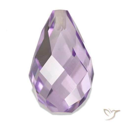 5.53ct Light Violet Amethyst, Briolette, VS