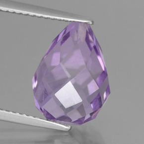 Deep Iris Violet Аметист Камень - 7ct Бриолет с глухим отверстием (ID: 457158)