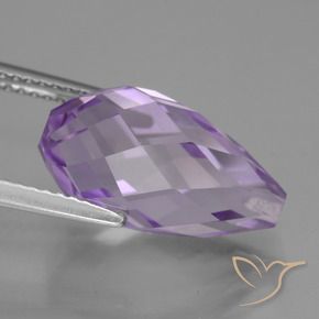 Amethyst Gemstone in 15.6 x 8.9 mm Size for Sale, Amethyst Stone in Medium Violet Color