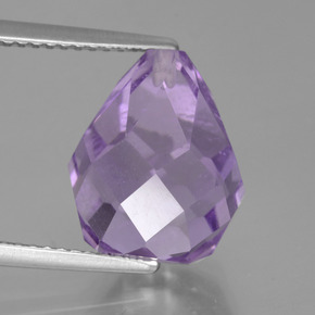 Medium Violet Amethyst Gem - 8.3ct Half-Drilled Briolette (ID: 457167)