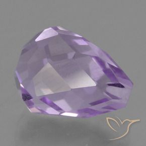 3.32 ct Violet Amethyst Stone, Natural Amethyst in Half-Drilled Briolette Shape for Sale