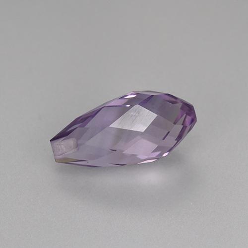 Medium Violet Amethyst Gem - 3.3ct Half-Drilled Briolette (ID: 457245)