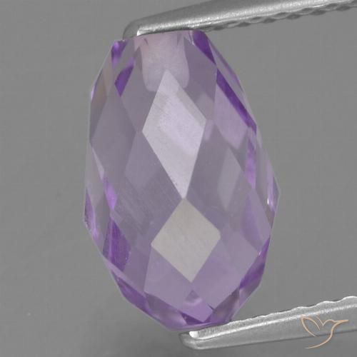 2.78ct Natural Deep Iris Violet Amethyst, Briolette, VS