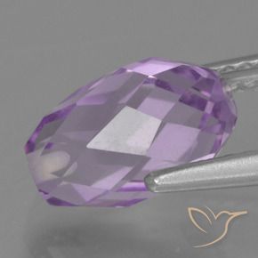 Amethyst Gemstone in 9.8 x 6.2 mm Size for Sale, Amethyst Stone in Deep Iris Violet Color