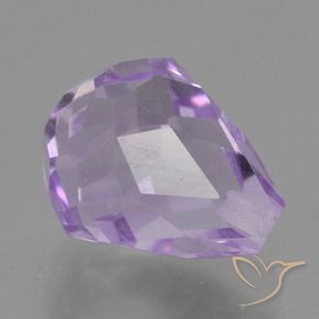3.06 ct Violet Amethyst Stone, Natural Amethyst in Half-Drilled Briolette Shape for Sale