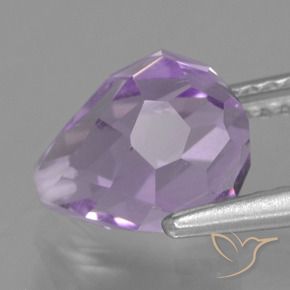 Amethyst Gemstone in 9.4 x 7.8 mm Size for Sale, Amethyst Stone in Iris Violet Color