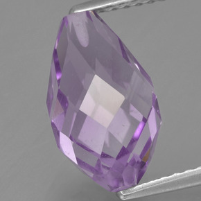 Medium Violet Amethyst Gem - 3.9ct Half-Drilled Briolette (ID: 457250)
