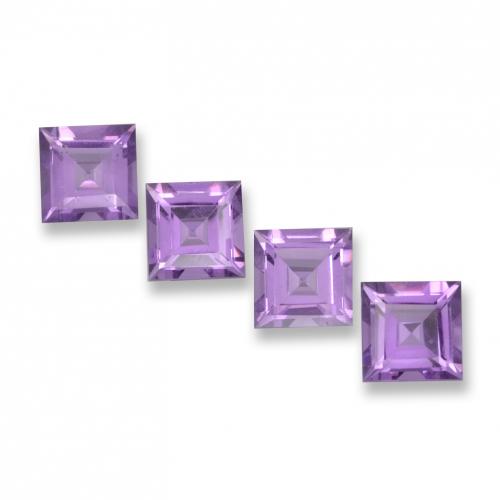 Medium Violet Ametista Gem - 1ct Taglio graduale quadrato (ID: 457954)