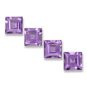 1ct Square Step-Cut Violet Amethyst Gem for sale 1ct Square Step-Cut Violet Amethyst Gem (ID: 458115)