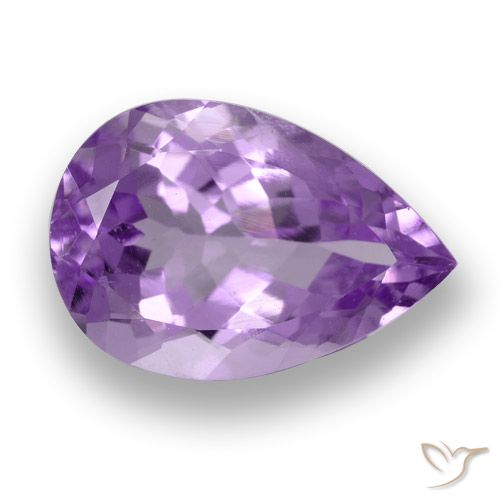 Medium Violet Amethyst Gem - 5.2ct Pear Facet (ID: 458333)