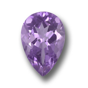 tiefviolett Amethyst Edelstein - 5.6ct Birnen Schliff (ID: 458620)