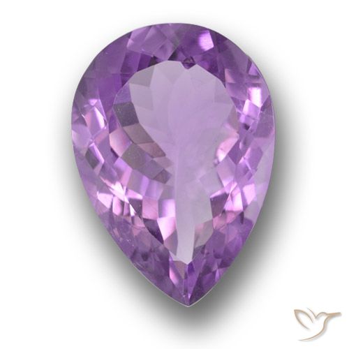 8.86 ct Pear Cut Amethyst, 18 x 12.9 mm From Brazil, Photo A