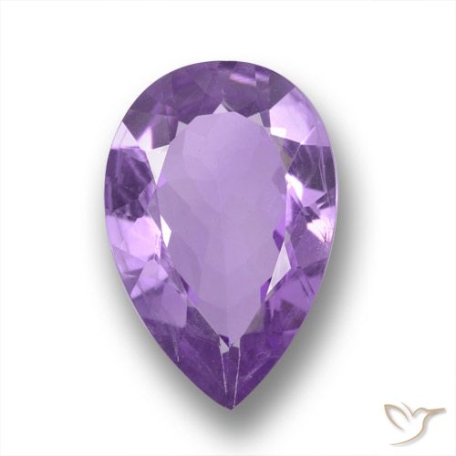 4.20ct Natural Purplish Violet Amethyst, Pear Shape, VS