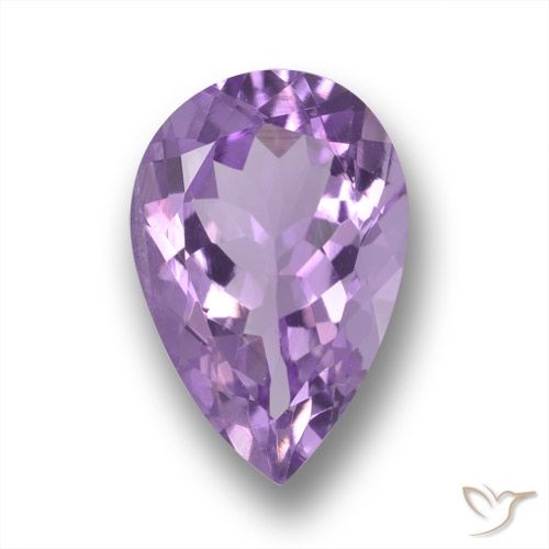 5.41 ct Pear Cut Amethyst, 15.2 x 10.1 mm From Brazil, Photo A