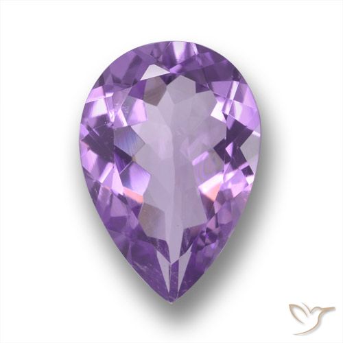 4.62 ct Pear Cut Amethyst, 14.8 x 10.2 mm From Brazil, Photo A