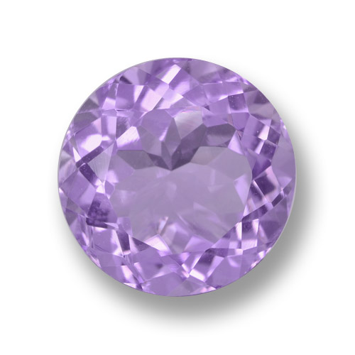 Medium Violet Amethyst Gem - 6.9ct Round Facet (ID: 459428)