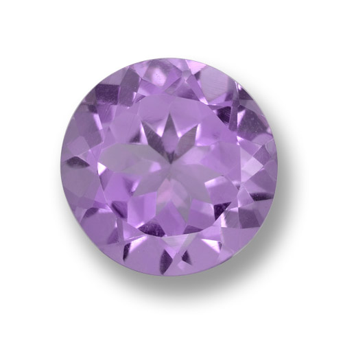Medium Violet Аметист Камень - 4.2ct Круглая Фасетная Огранка (ID: 459472)