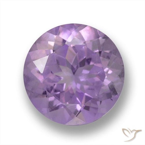 3.96ct Natural Medium Pink Violet Amethyst, Round, VVS