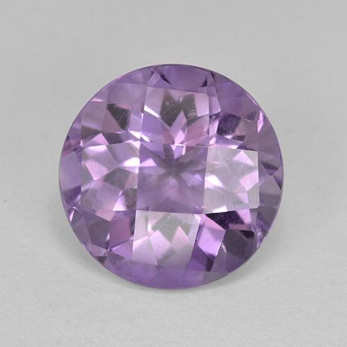 Rosado violeta medio Amatista Gema - 2.3ct Faceta Redonda (ID: 459509)