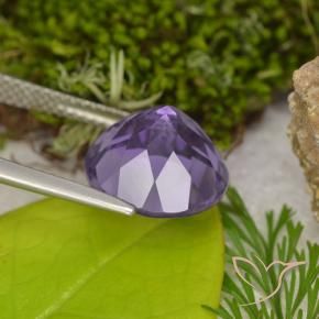 Amethyst Gemstone in 11 mm (calibrated) Size for Sale, Amethyst Stone in Medium Violet Color