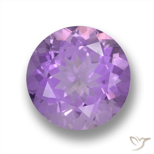 3.92ct Natural Medium Violet Amethyst, Round, VVS